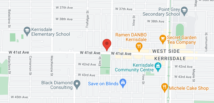 map of 2533 W 41ST AVENUE